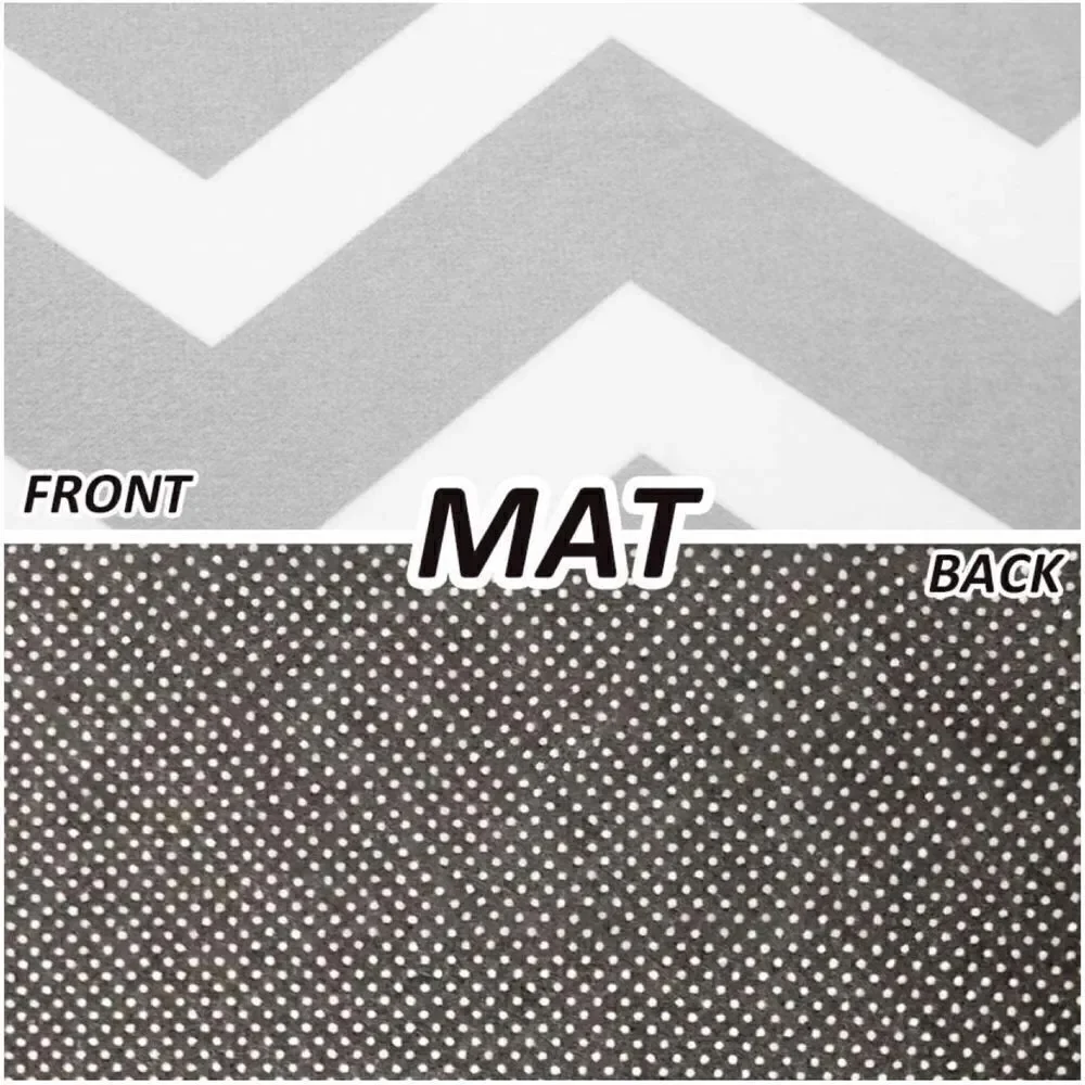 COPY - 2 Piece Non-Slip Waterproof Kitchen Runner Mat Set, Chrysanthemum Flower